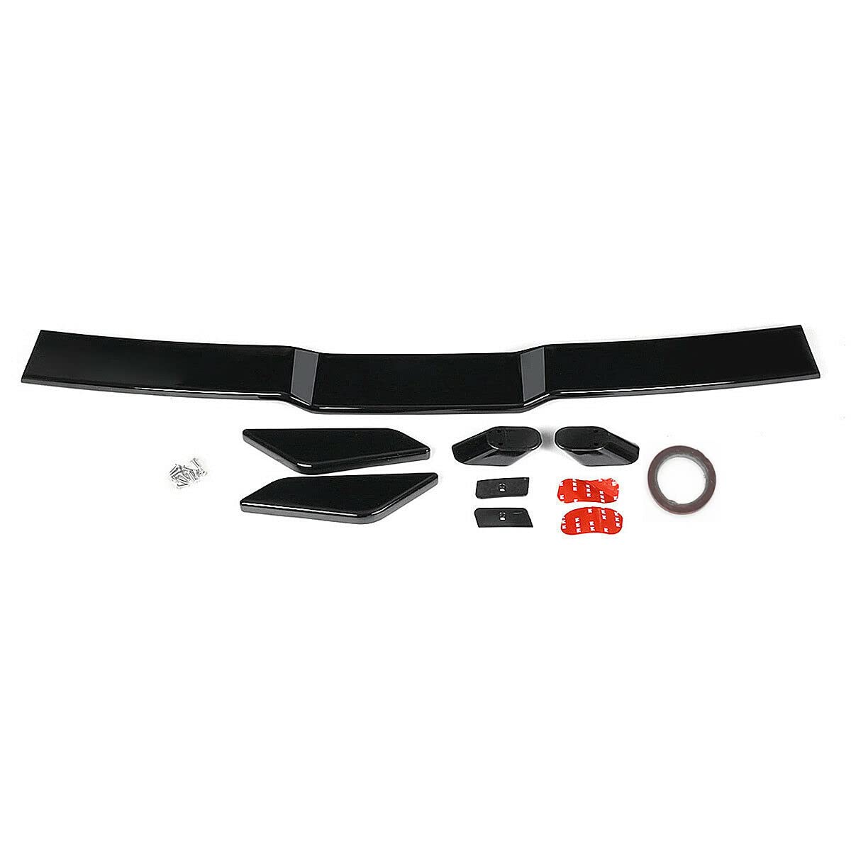 Rear Trunk Spoiler Racing Wing Lip Compatible with Toyota Camry LE SE XLE XSE 2018-2022 8th, Compatible with Honda Accord 2018-2022 10th (Gloss Black)