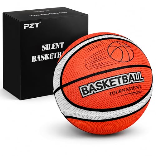 PZT Silent Basketball Size 7 with Fabric Cover, 600g Airless