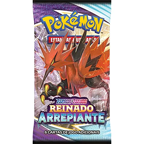 Box Treinador Avançado Pokemon EE6 Reinado Arrepiante Copag - 30647, Azul