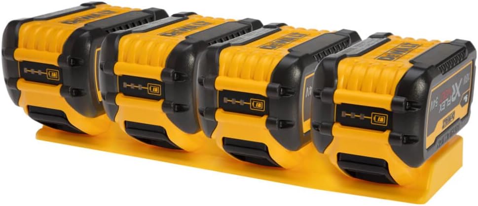 48 Tools - Battery Holder for DeWalt FLEXVOLT Batteries | 20V/60V | Wall Mount | Battery Storage for Truck, Trailer, Van, Workshop, Shelf, Toolbox