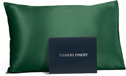 Funda de almohada de lujo Fishers Finery de 0,8 pulgadas. 100% pura seda de morera sello Good housekeeping aprobado., Burgundy