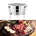 budebuse Small Outdoor Grills Folding Grill Stainless Steel for Beach Parties Backyard Rust-Resistant Folding Grill