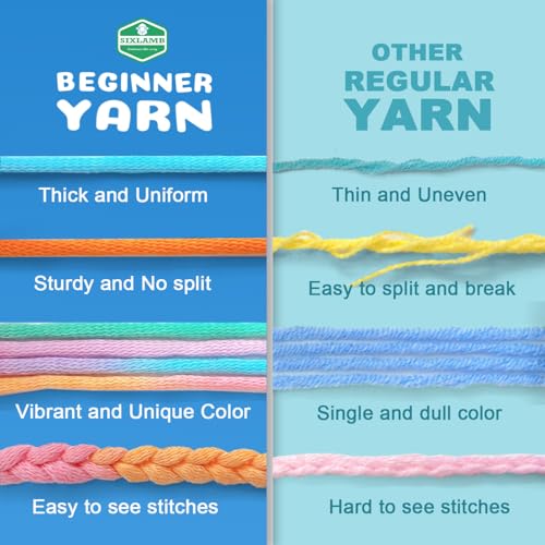 Image of 3 * 50g /1.76oz Yarn for Crocheting and Knitting, 3 * 60yds Beginner Yarn with Easy-to-See Stitches; Worsted-Weight Medium #4;Amigurumi-Friendly Crochet Kit(Coffee+Black+White)