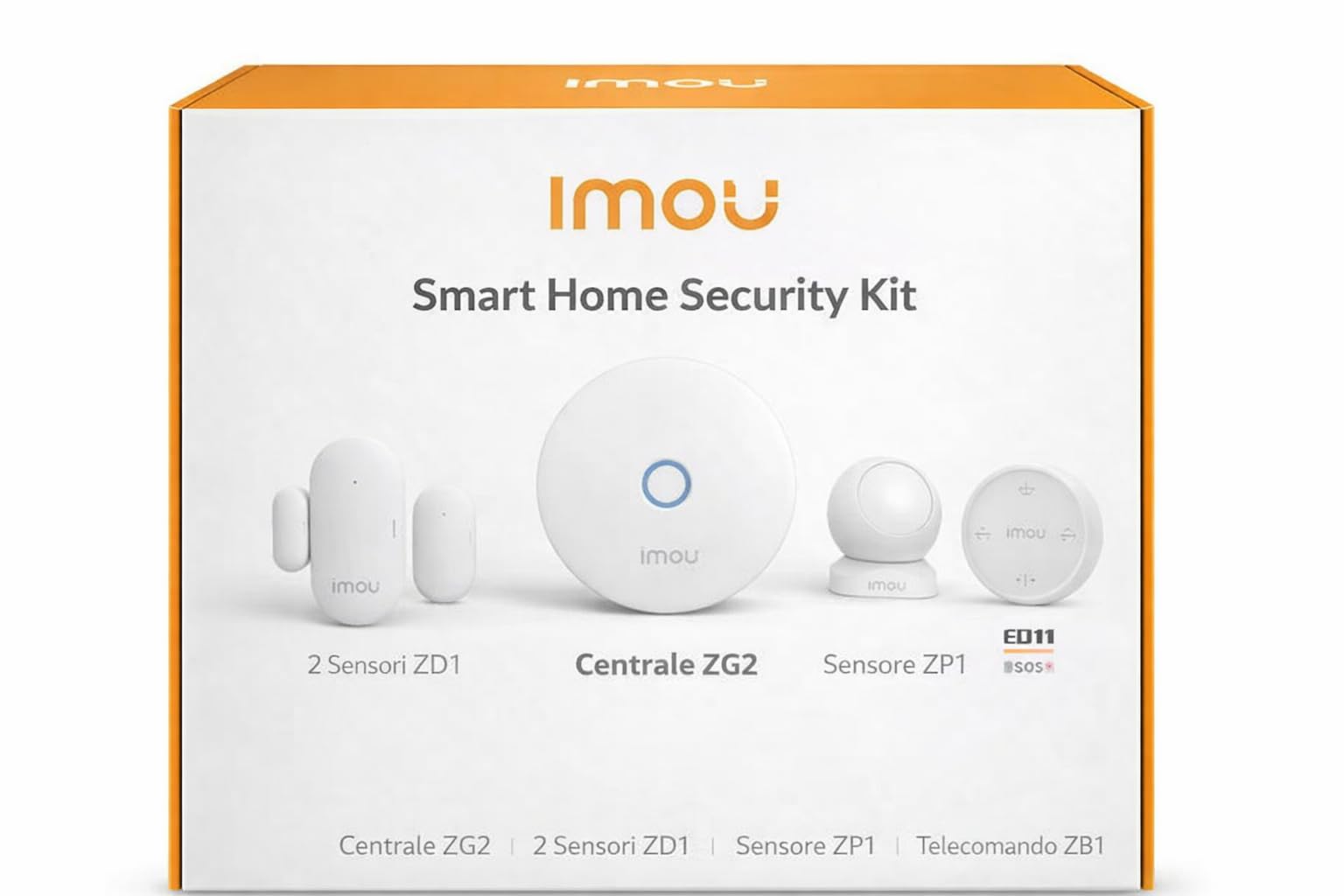 Smart Alarm Security Kit Completo, con Centralina e Sensori pronto all'uso - KIT-IOT-HomeAlarmKit-EU-5-N