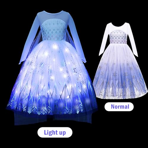 Disfraz de Princesa con Luces para Niñas 6-7 Años miniatura 6