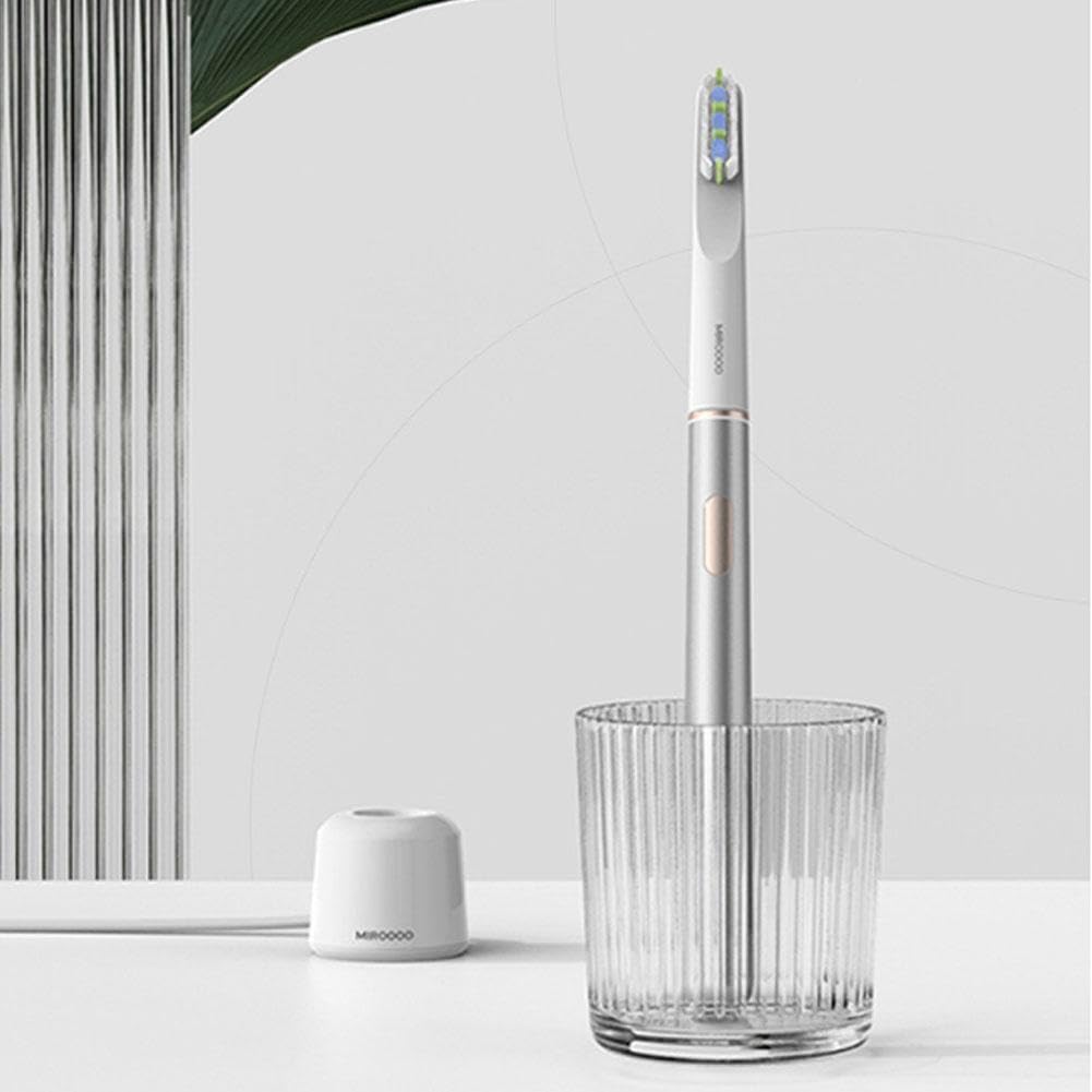 Spazzolino elettrico, micro-vibrazioni delicate con 3 modalità e timer intelligente, durata della batteria di 2 mesi, con supporto di ricarica, set da viaggio impermeabile per casa, viaggi di lavoro e