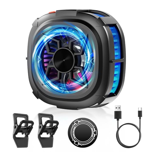 Image of ARCTICOOL Magnetic Phone Cooler for Gaming, Fast Semiconductor Cooling Chip, 3-Speed LED Display Mobile Cooler, Portable Cell Phone Radiator for iPhone and Android