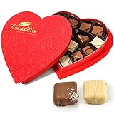Gourmet Chocolate - Mother's Day Chocolate Heart Box Gift Box Heart Chocolate Shaped Assorted Variet