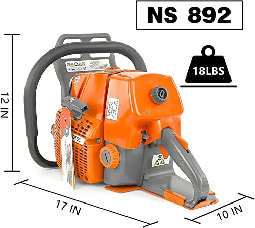 Neo-Tec Gas Chainsaw Ns892 For G660 2-Cycle Power Head 92Cc 25/30/36" Power Chain Saw 5.2Kw 7Hp Petrol Chainsaw For Big Wood Cutting All Parts Compatible To Ms660 066 Magnum Chainsaw Without Bar #TOP4