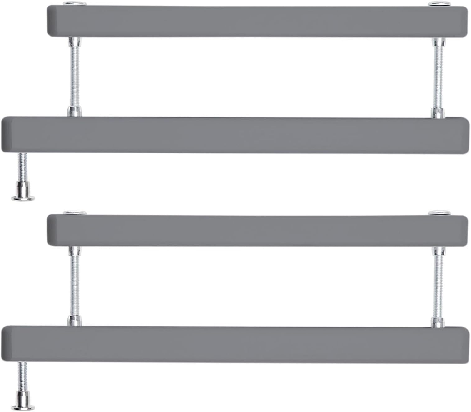 Geuther 0036ZK+ Zusatzklemmen für Treppenschutzgitter Türschutzgitter Türgitter einfache Montage Babygitter ohne Bohren sichere Befestigung langlebige Qualität Grau