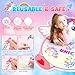 Unicorn Water Doodle Mat for Toddlers Girls Age 3-5 Reusable Preschool Educational Learning Toys Mess-Free Art Activity Gift for Easter Basket, Birthday, Christmas Gifts for Girls Age 3-5