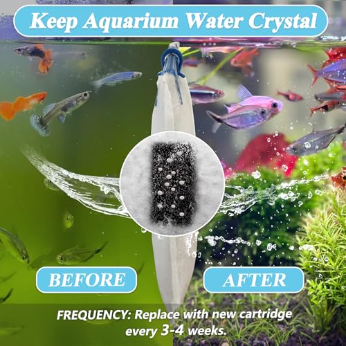 Image of 6 Pack Large Filter Cartridges Compatible with Tetra Whisper Bio-bag Filter: Large Aquarium Filter Cartridge Compatible with Tetra Whisper Filter 20i /40i IQ20 /30 /45 /60 PF20 /30 /40 /60 & ReptoFilter