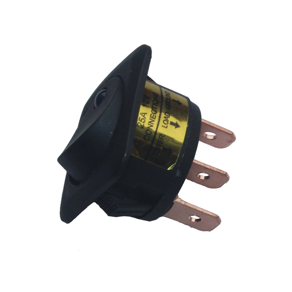 Led Es ESUPPORT 25mm Red - 12V 25A Round Toggle Switches (5-Pack ...