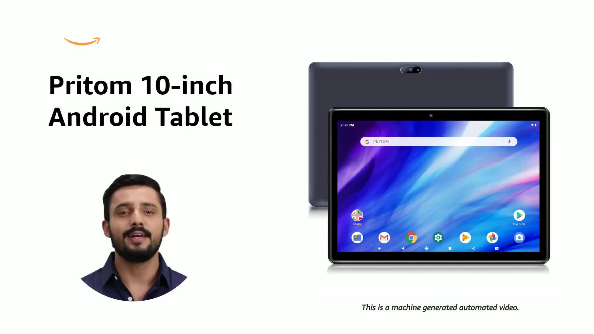 Android Tablet Pritom 10 inch Android 9.0 OS Tablet, 2GB RAM, 32GB
