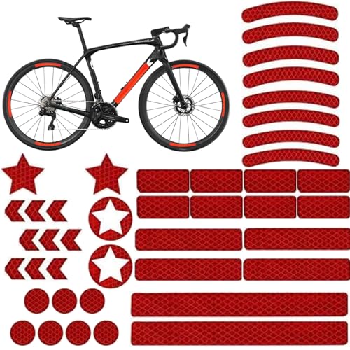 Tsathoggua Lot de 42 Autocollants Réfléchissants, Vélo Nuit Réfléchissant Sécurité Décoration, Stickers Réfléchissants pour la Visibilité de Nuit,...