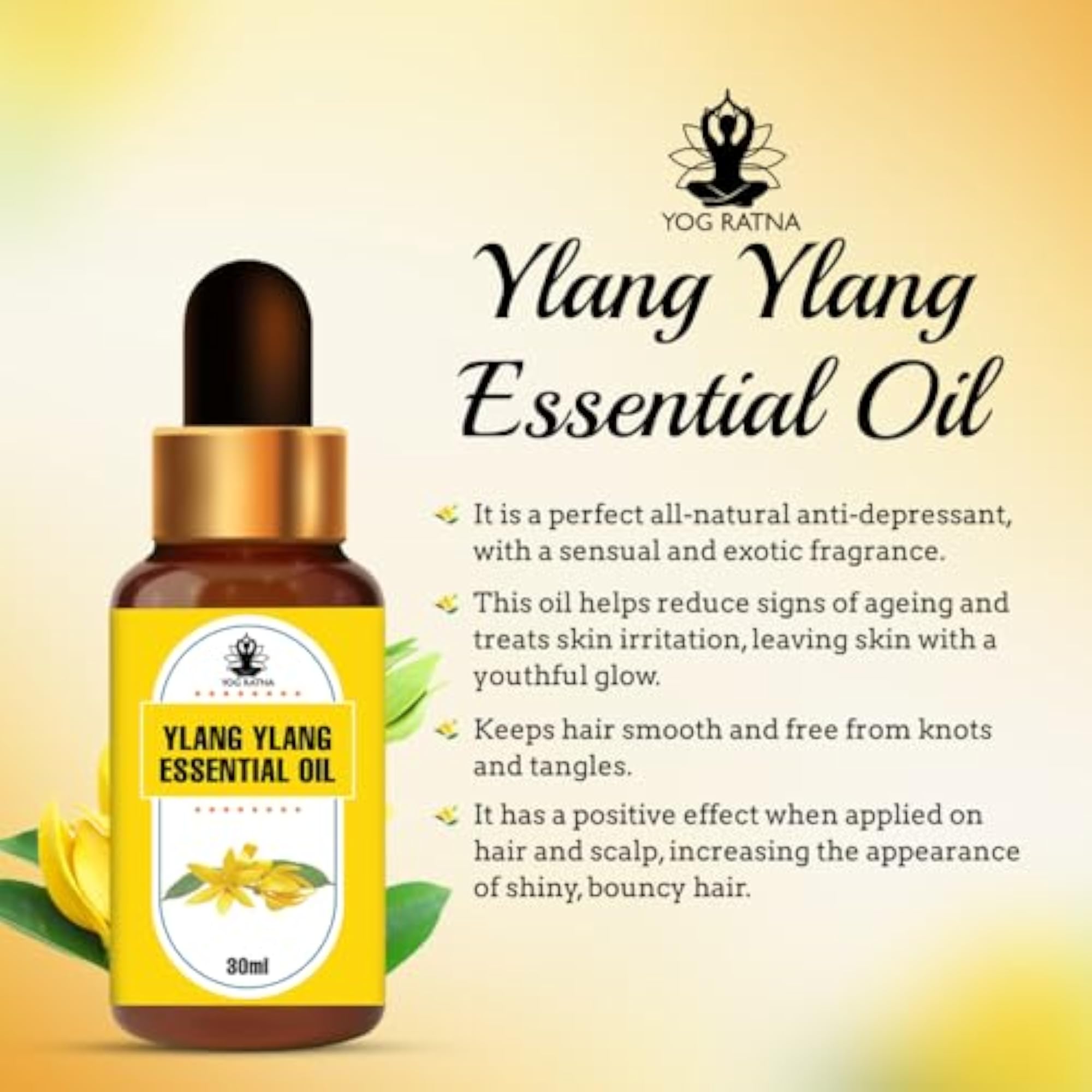Ylang Ylang Essential Oil for Preventing Dryness
