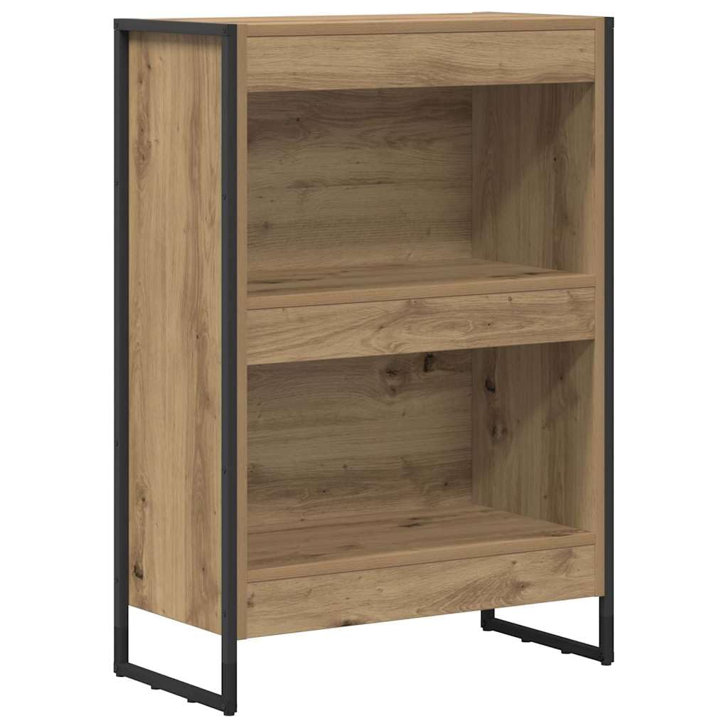 Estantería artesanal de roble 80 x 30 x 155 cm, estructura de madera maciza, 3 compartimentos, moderna estantería para sala de estar, dormitorio, hogar, oficina