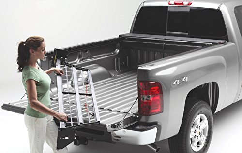 Roll-N-Lock CM507 Cargo Manager Rolling Truck Bed Divider for 2005-2015 Toyota Tacoma Double Cab | Fits 5' Bed