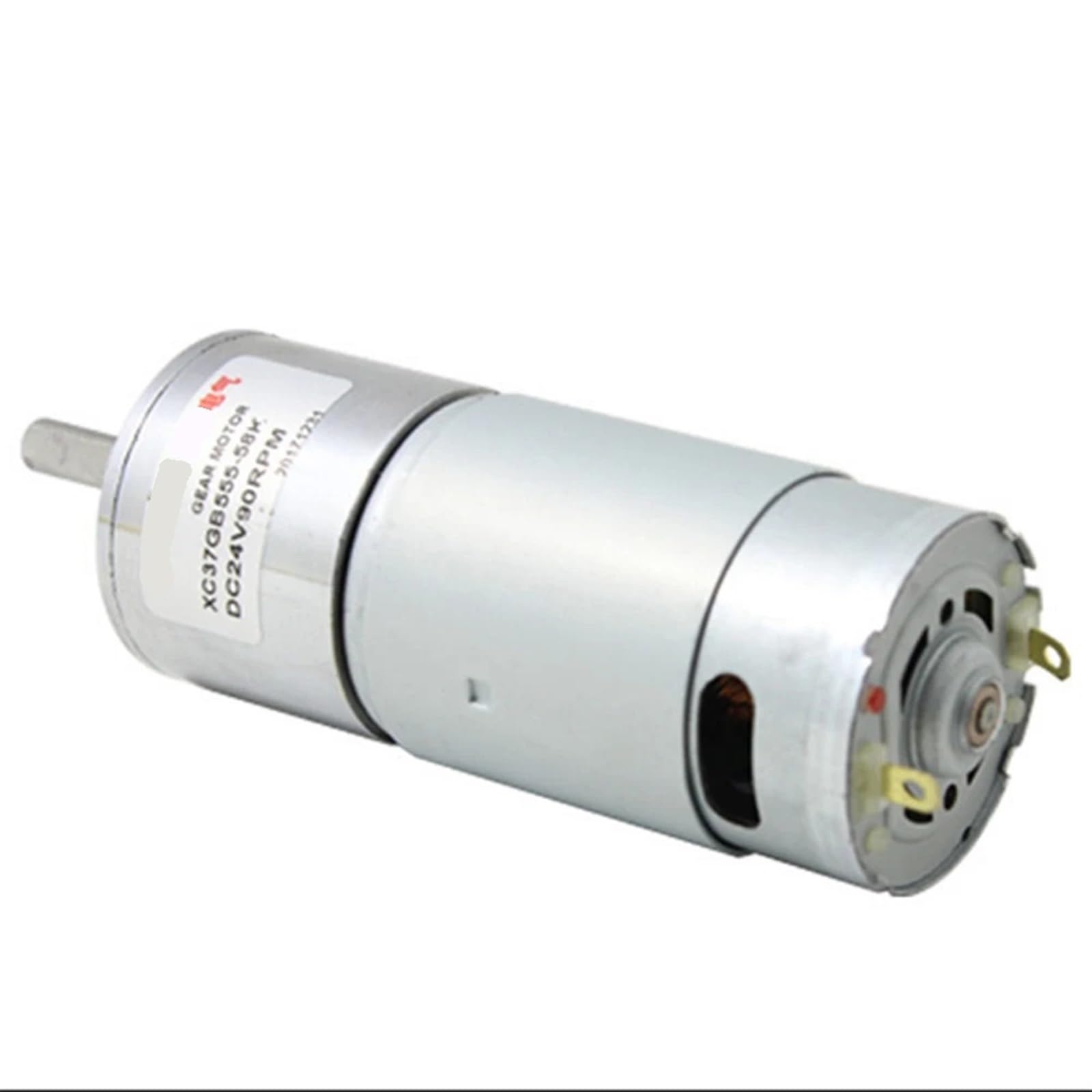 Motorreductor de CC 37 mm y 555, Eje excéntrico, 1224 V, micromotor Baja Velocidad Alto par(12V DC,90rpm)