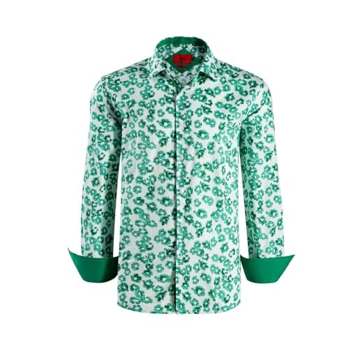 Image of Elieballeh Boys Slim Fit Floral Sport Button-Down Shirt | Breathable material