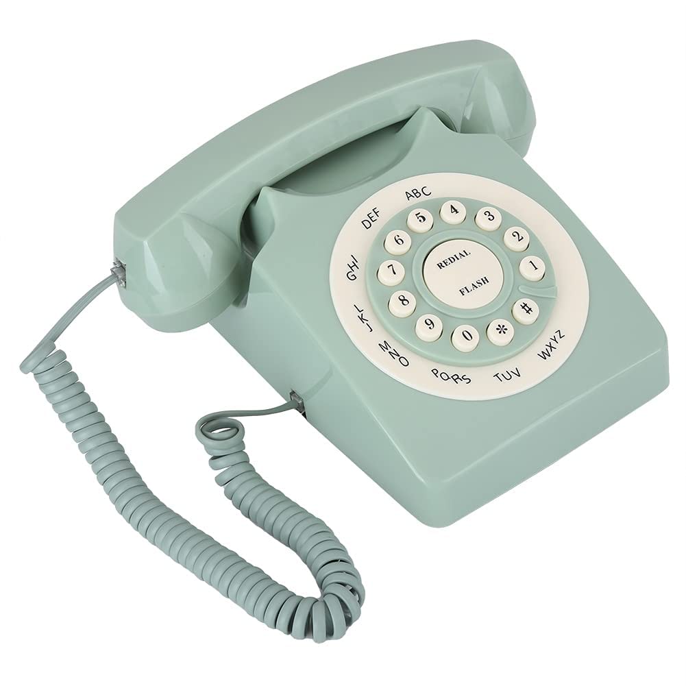 Téléphone à Cadran rétro, téléphone rétro Vintage à l'ancienne de Style européen Ancien téléphone à la Maison téléphone Fixe de Bureau téléphone Fixe Filaire pour Bureau à Domicile hôtel Utilisation