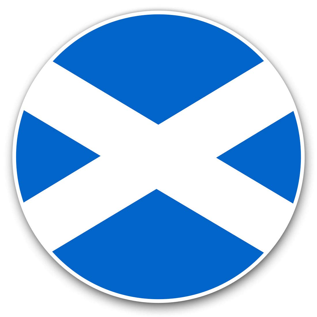 Vinyl Stickers (Set of 2) 7.5cm - Scotland Scottish Flag UK #9122