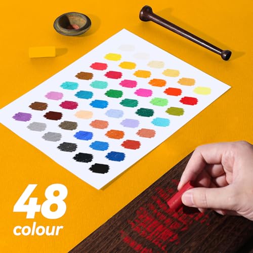 Paul Rubens Pastéis macios, 48 cores vibrantes pastéis de giz, pigmentos finos, traços suaves, pasté