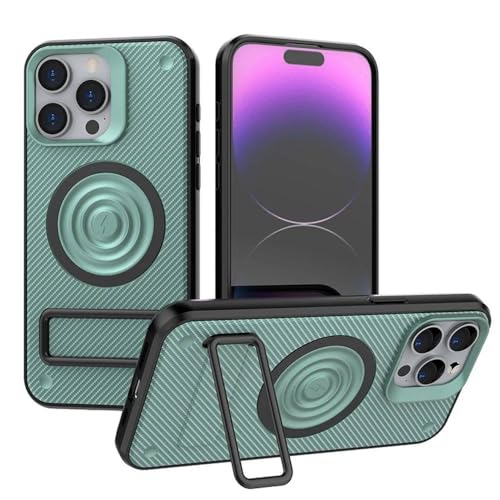 Housse iPhone 14 Pro en fibre de carbone compatible charge magnétique