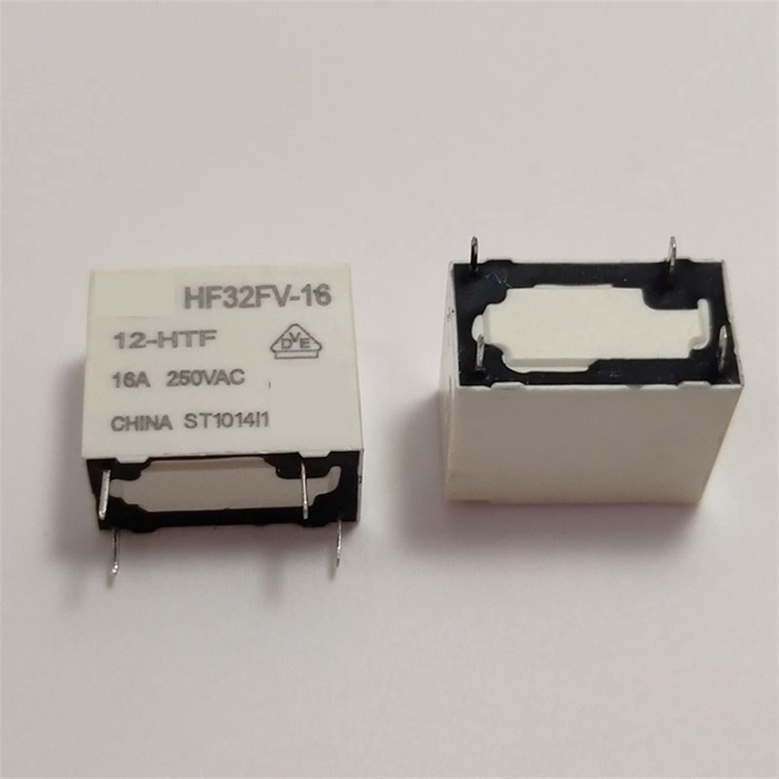 QEFHSVVZE 10Pcs Relay HF32FV-16 12-HTF HF32FV-16 24-HTF HF32FV-16-12-HTF HF32FV-16-24-HTF HF32FV 16 12 HTF 4PIN 12V 24V(HF32FV-16-12-HTF)