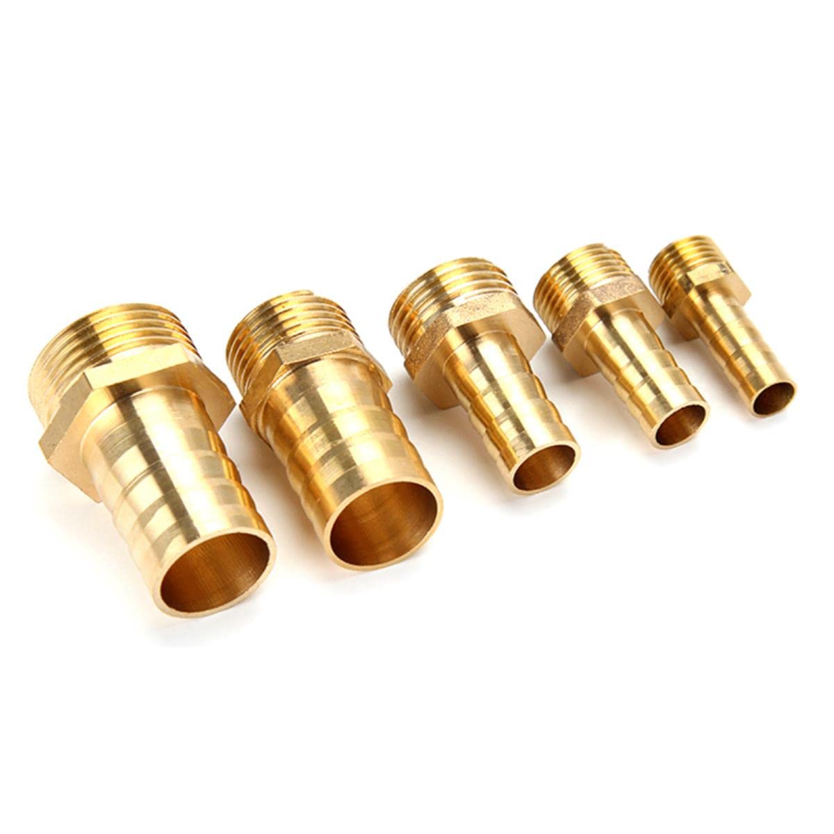 Conector de manguera, conector de manguera de jardín, conector Pagoda de 6, 8, 10, 12 y 14 mm, conector de espiga de manguera, BSP 1/8, 1/4, 3/8 y 1/2, accesorios de tubería de agua de latón,