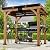 Modern Shade Grill Gazebo 6' X 8', Cedar Wood Gazebo with Shelves and Paper Towel Holder, Patio Gazebo with Galvanized Steel Roof, USB and USB-C Charging Ports, BBQ Gazebo for Patio Backyard