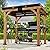 Modern Shade Grill Gazebo 6' X 8', Cedar Wood Gazebo with Shelves and Paper Towel Holder, Patio Gazebo with Galvanized Steel Roof, USB and USB-C Charging Ports, BBQ Gazebo for Patio Backyard
