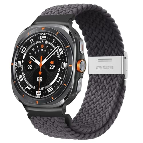 Bracelet tressé élastique Galaxy Watch Ultra 47mm sans boucle rigide