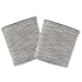 Produktbild USIT, Bündchen aus Wolle, 8 x 9 cm, ideal zum Reparieren von Jacken und Jacken, 1 Paar, hellgrau