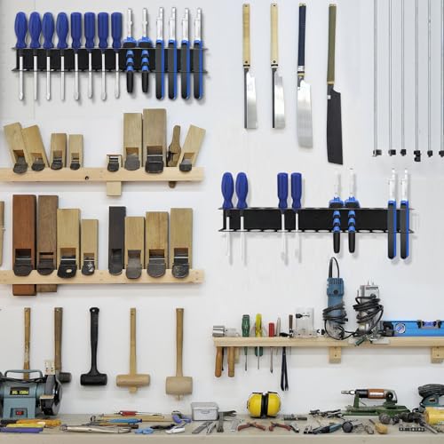 Zangenhalter Wandhalterung Set, 2 Stück Werkzeug Wandhalter, Schnell Montierbar, Platzsparend Perfekter Garage Organizer​, Für Zangen, Schraubendreher & Hammer - 40cm