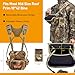 NEW VIEW Silent Binocular Harness Chest Pack, Hunting Bino Case with Dual MOLLE Straps, Binocular Harness with Detachable Chest Strap Rangefinder Pouch Rain Cover for Saddle Hunting Bird Watching