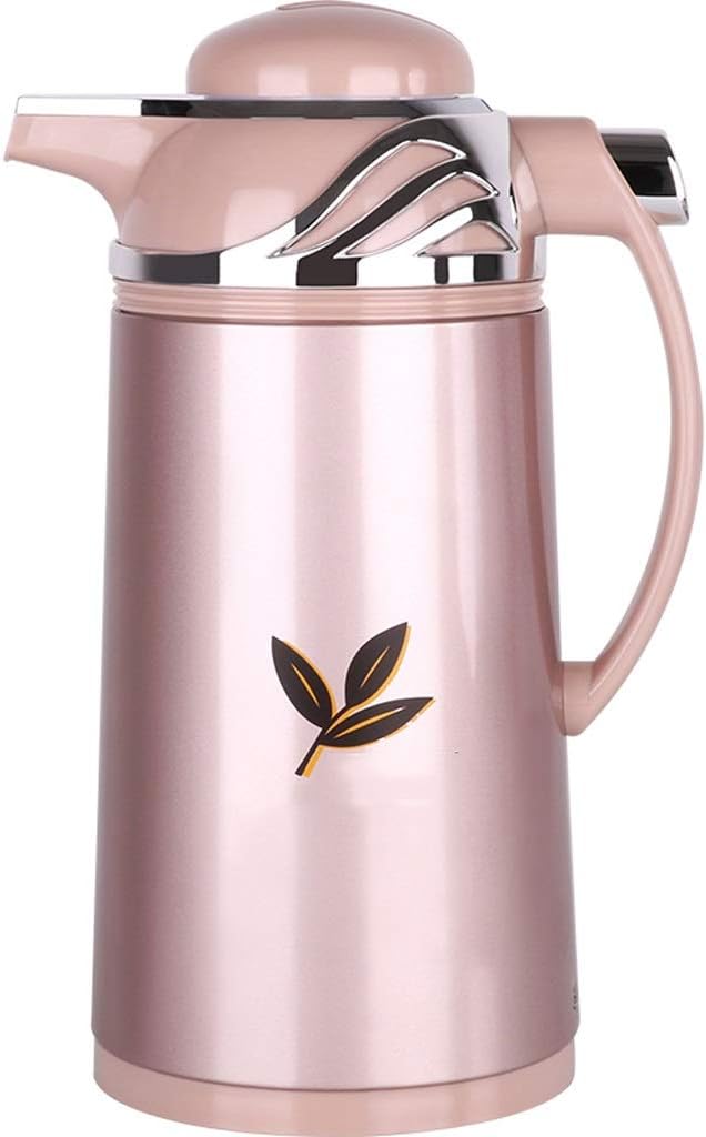 Thermal Carafe Stainless Steel Insulation Pot Insulation Jug Coffee and Tea Incubator Teapot Water Bottle (Pink) Thermal Coffee Carafe (Size : Medium)