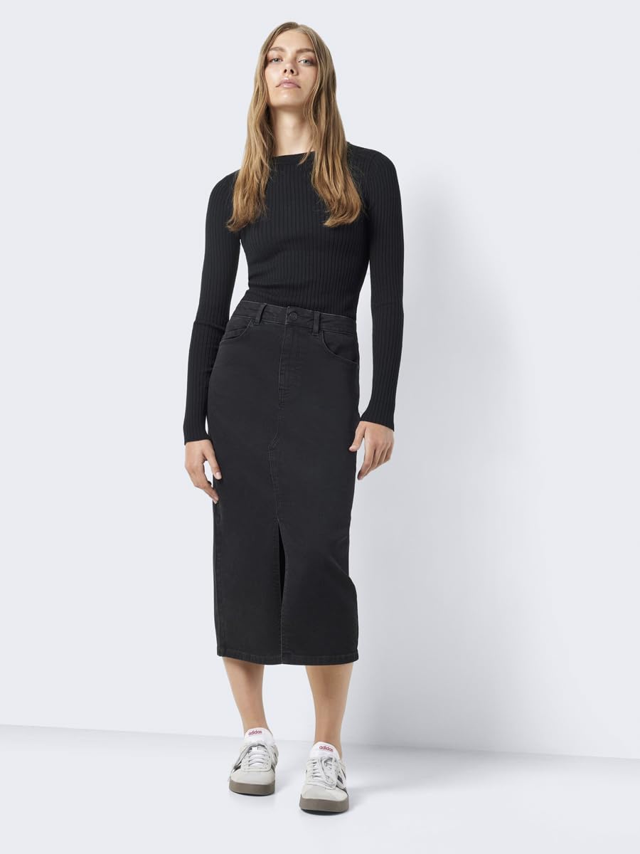 Noisy May Nmkath NW Slit Midi Skirt Vi478bl Noos Falda Mujer