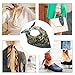 Dinosaurs Triceratops Silk Like Head Scarf for Women Bandana for Hair Wrapping Fashion Accessory Square Hair Scarves 25