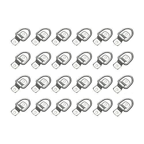 Skyehomo 12 Pack D Rings Tie Down Anchor 1/4" Heavy Duty Trailer Anchor Rings For Trailer Truck Rv Camper Atv Boat Kayak Motorcycles Floor Wall Surface Mount #TOP23