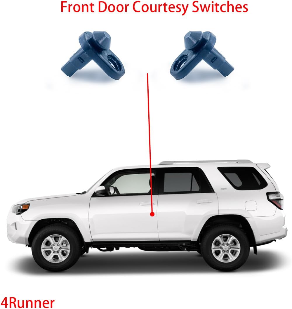 Front Door Jamb Light Switches, Courtesy Lamp Switches Compatible with Toyota 01-22 Rav4 Prius, 03-22 4Runner, 07-14 FJ Cruiser, 03-13 Corolla, 02-11 Camry, 05-16 Scion tC, 08-15 xB