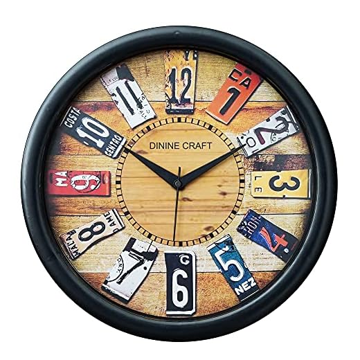 Mishty Plastic Wall Clock (Multicolour_31 X 31 Cm)