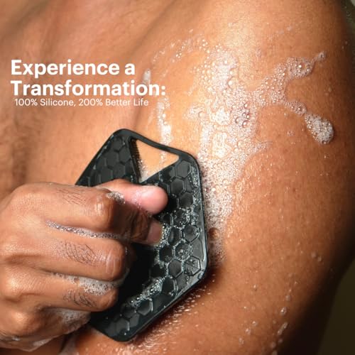 Image of Body Scrubber - 100% Silicone Scrubber for Deep Cleaning & Exfoliating Your Skin ? The Robin
