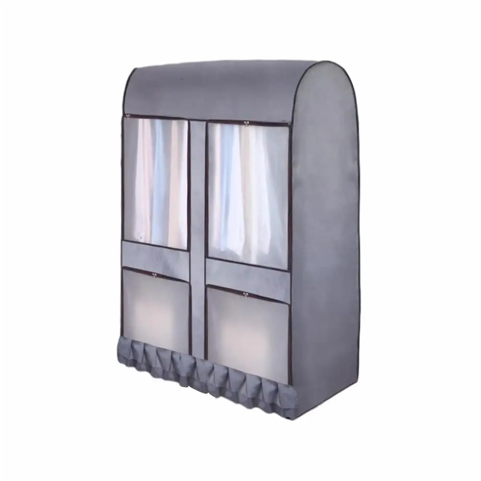 Clothes Rack Cover Drying Rack Dust Cover Fully Enclosed Garment Protector Breathable Dustproof(E 120x150x50cm)