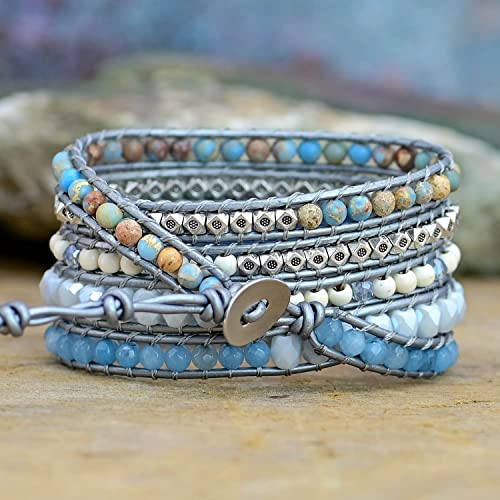 Teepollo Handmade Boho Wrap Bracelets For Women-Healing Stone Beads Bohemian Accessories Charm Bracelet-Watch Strap Band Accessories #TOP3