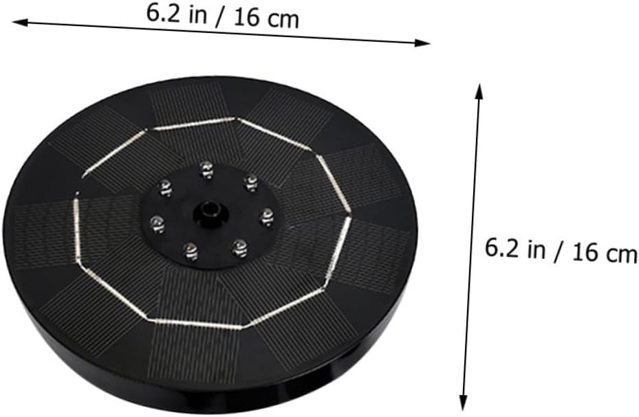 Solar-Powered Bird Bath Fountain Led Solar Water Pump for Easy to Install
