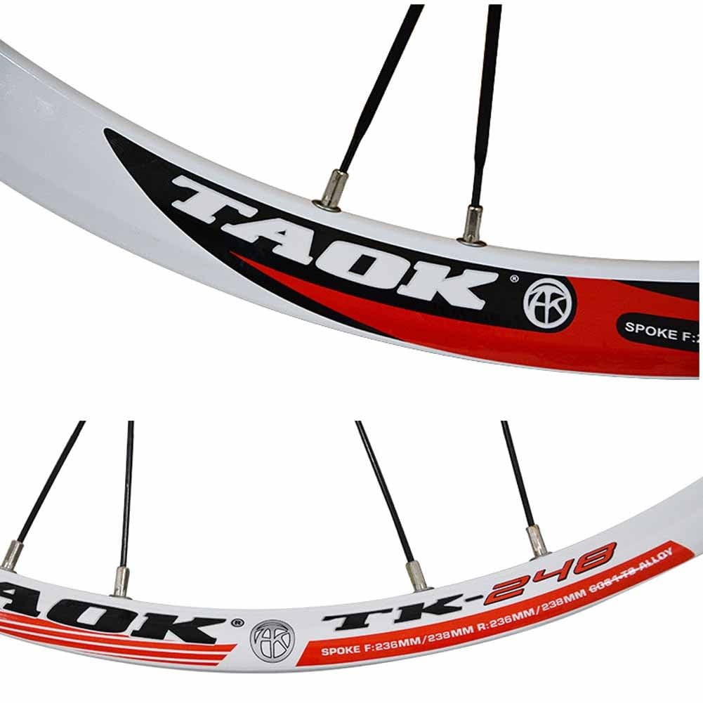 Juego De Ruedas De Bicicleta De Montaña 24", Freno De Disco, Llantas De Aleación De Aluminio De Doble Pared, Liberación Rápida De 100/135mm, Cassette De 7, 8 Y 9 Velocidades