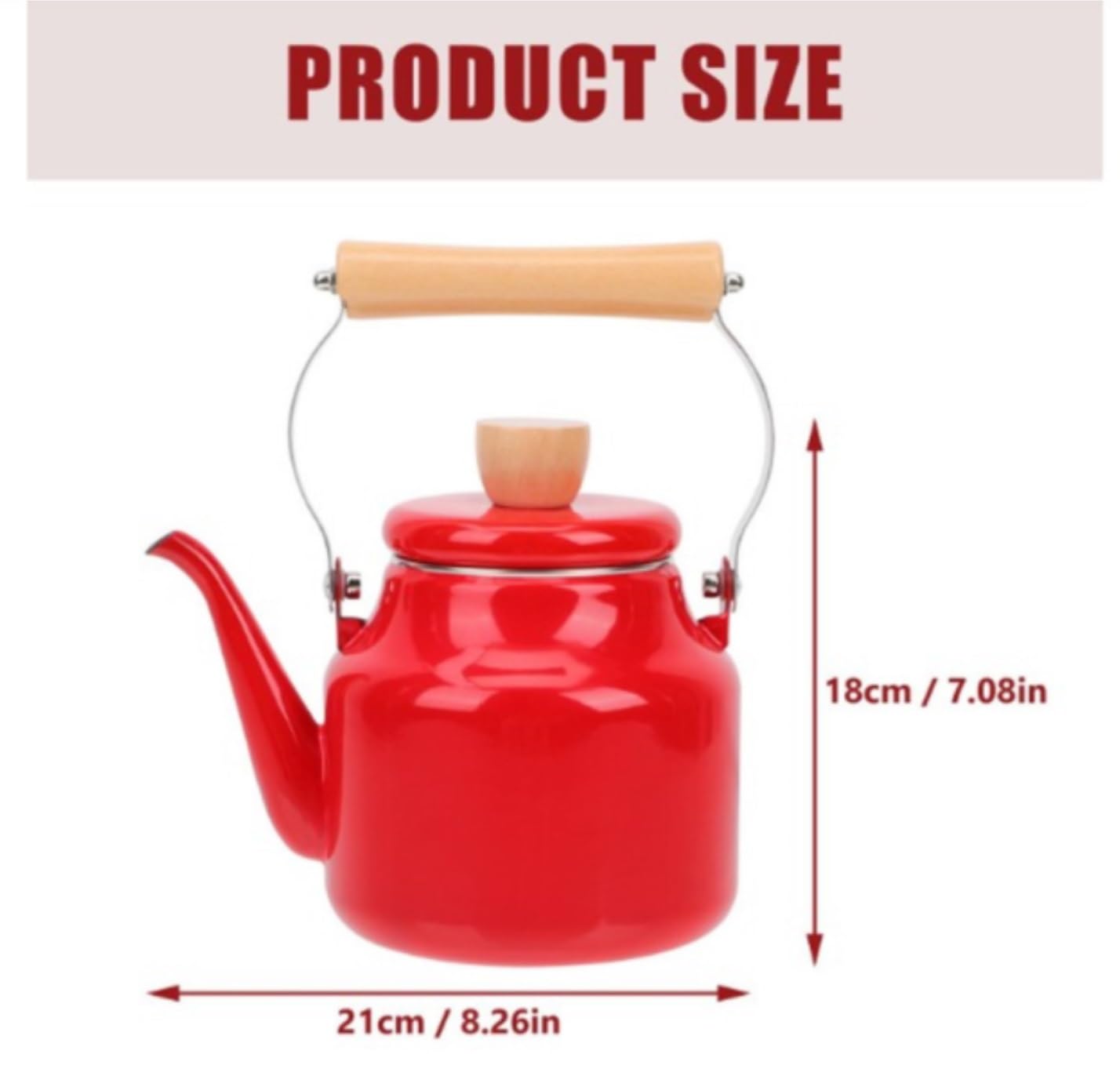 Czajnik do Herbaty Czajnik na Wodę 1,5 L Emaliowany Czajnik Wodny Ogrzewanie Czajnik Płyta Kuchenna Wrzący Dzbanek Do Kawy I Herbaty Do Kuchenki Indukcyjnej Kuchenka Gazowa Czajnik z Gwizdkiem Gwizdan