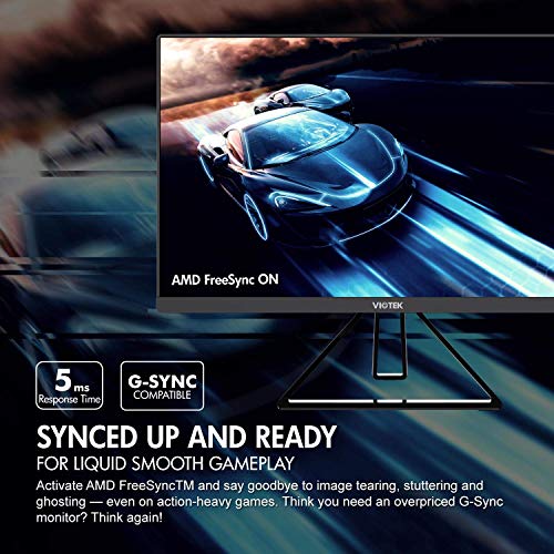 Viotek Gfv22Cb Ultra-Compact 22-Inch 144Hz Gaming Monitor | 1080P Full-Hd 5Ms | G-Sync-Compatible Freesync Fps/Rts | 2X Hdmi 3.5Mm Dp | Zero-Tolerance Dead Pixel Policy (Vesa) #TOP6