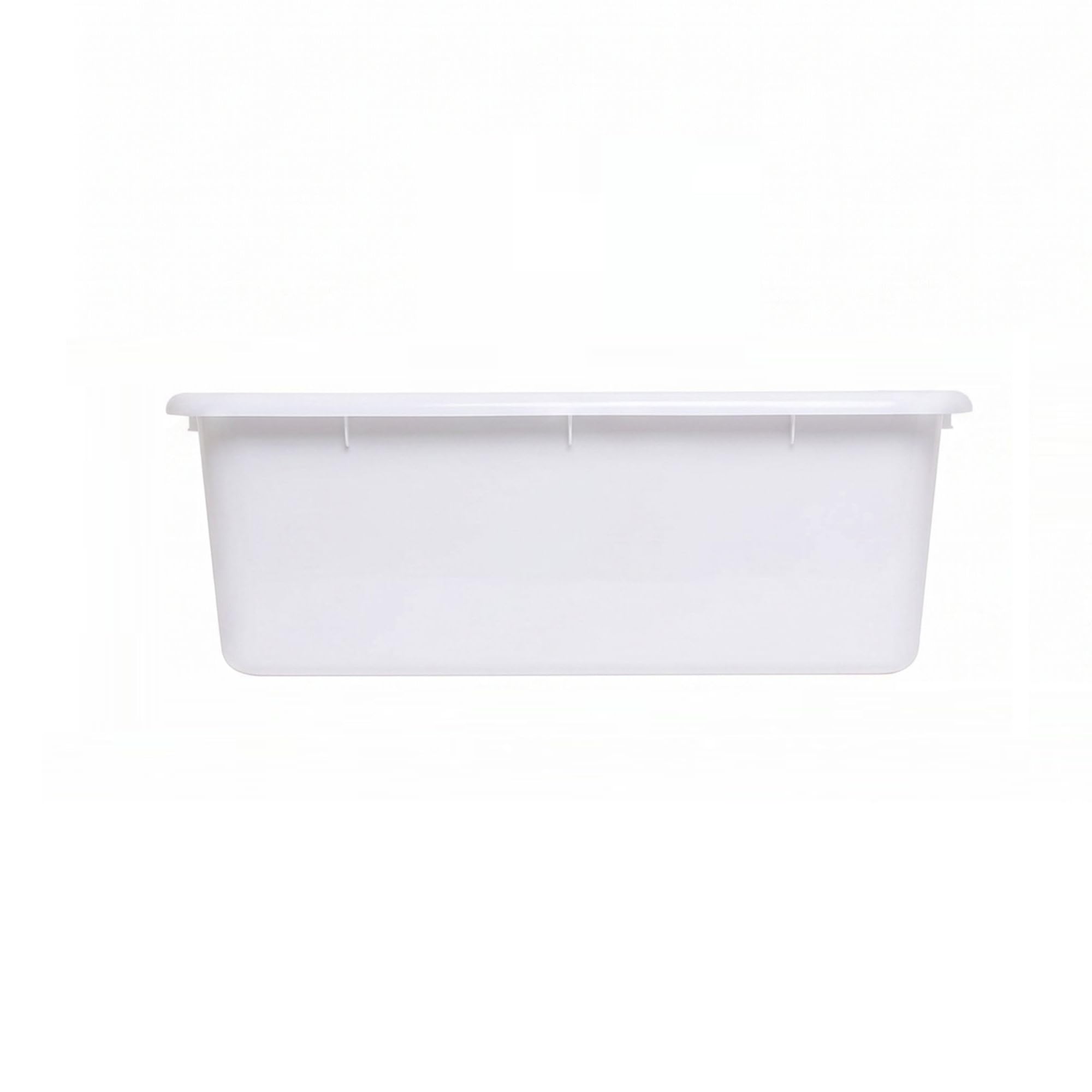 TrueCraftware - Boîte de bus de cuisine utilitaire de 50,8 x 39,1 x 12,7 cm avec poignées - Couleur blanche - En plastique robuste - Pour restaurant, cuisine, restaurant et restaurant